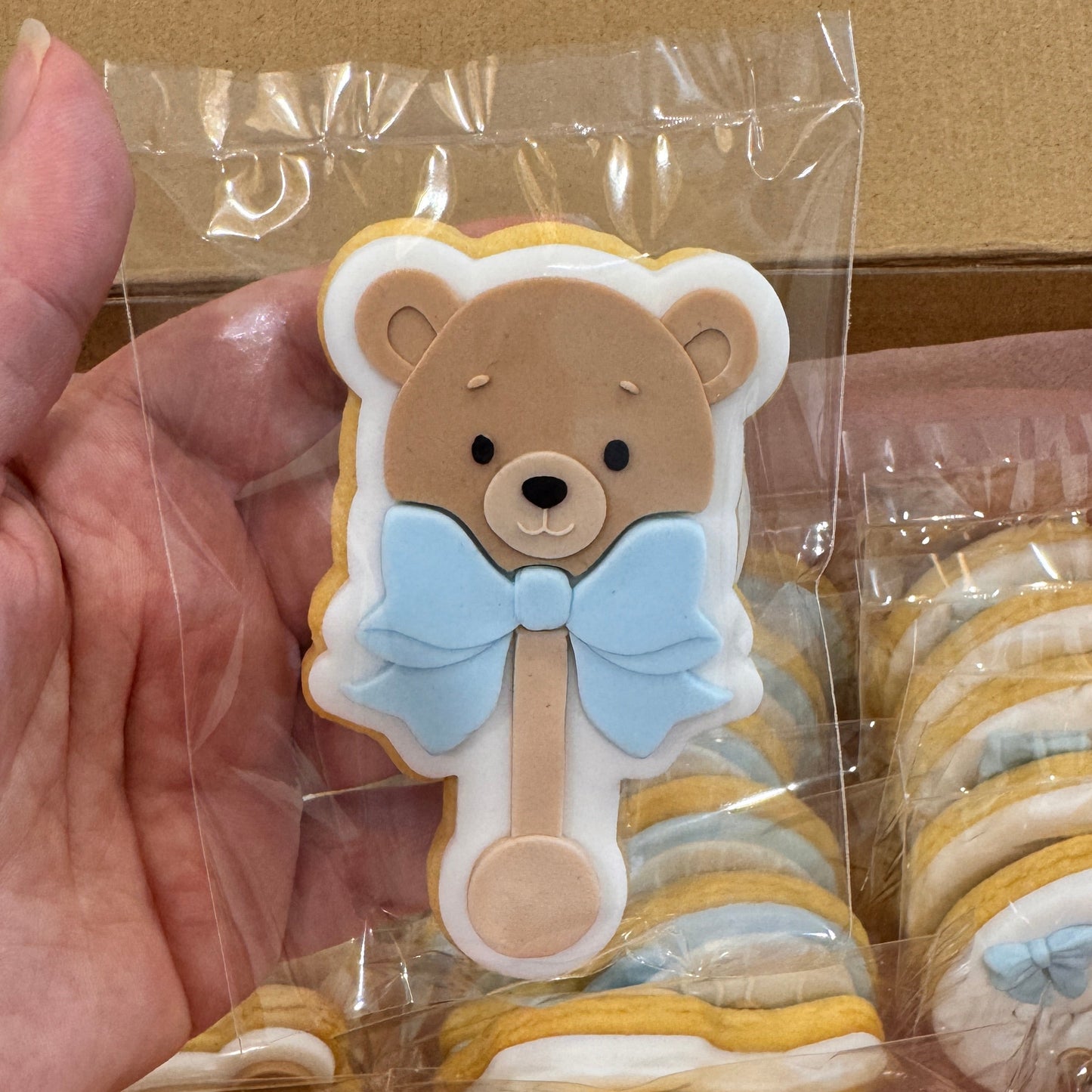 Teddy Bear Rattle Cookie Stamp & Cutter