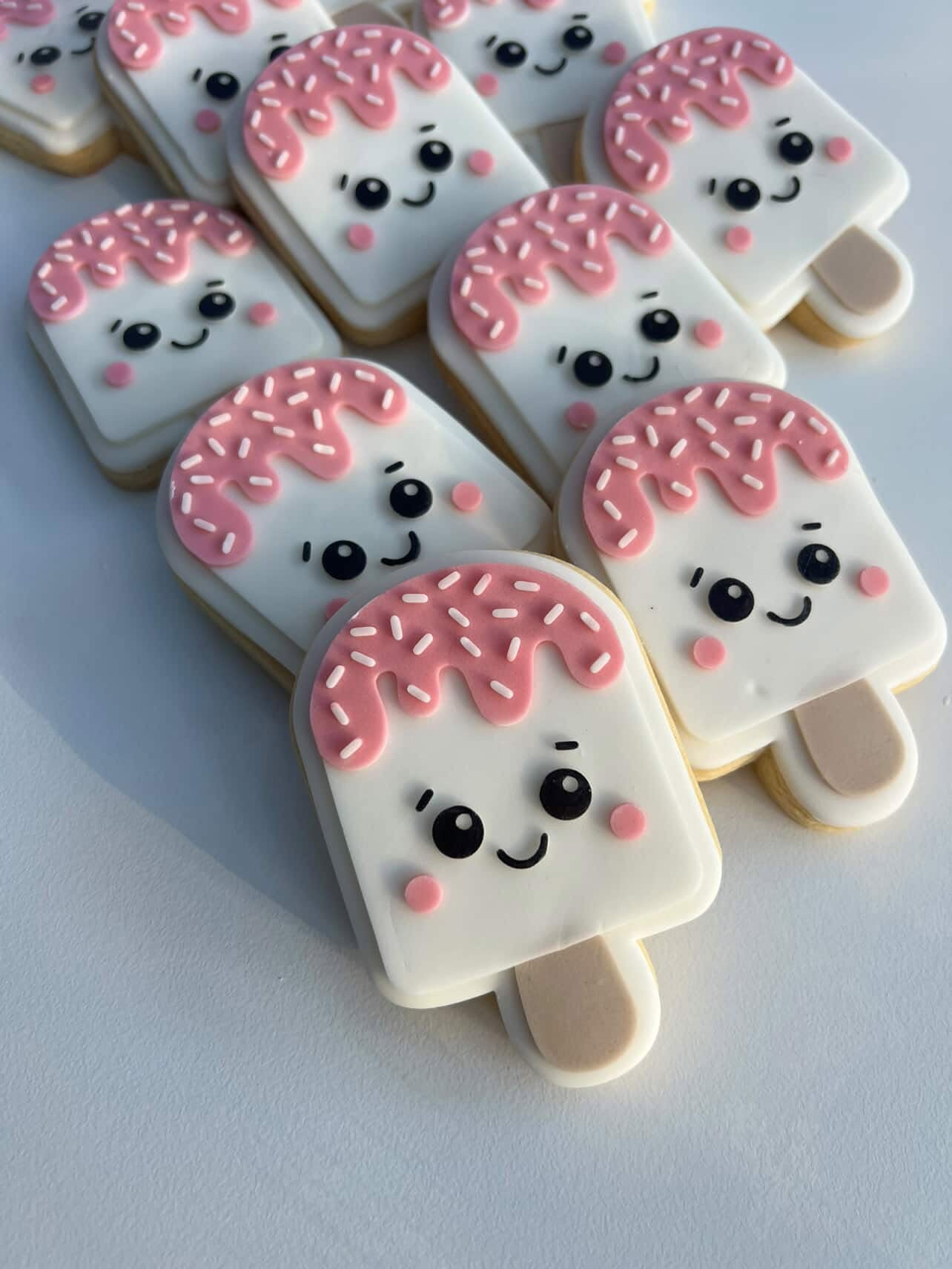 Ice Cream with Smiley Face Cookie Stamp & Cutter
