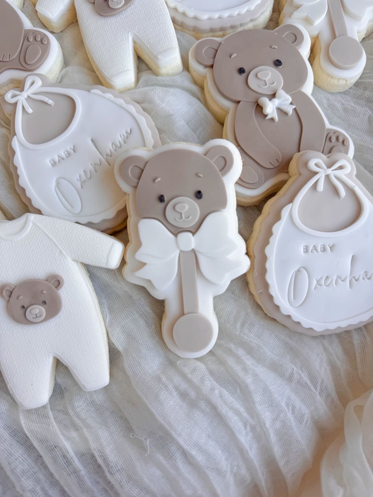 Teddy Bear Rattle Cookie Stamp & Cutter