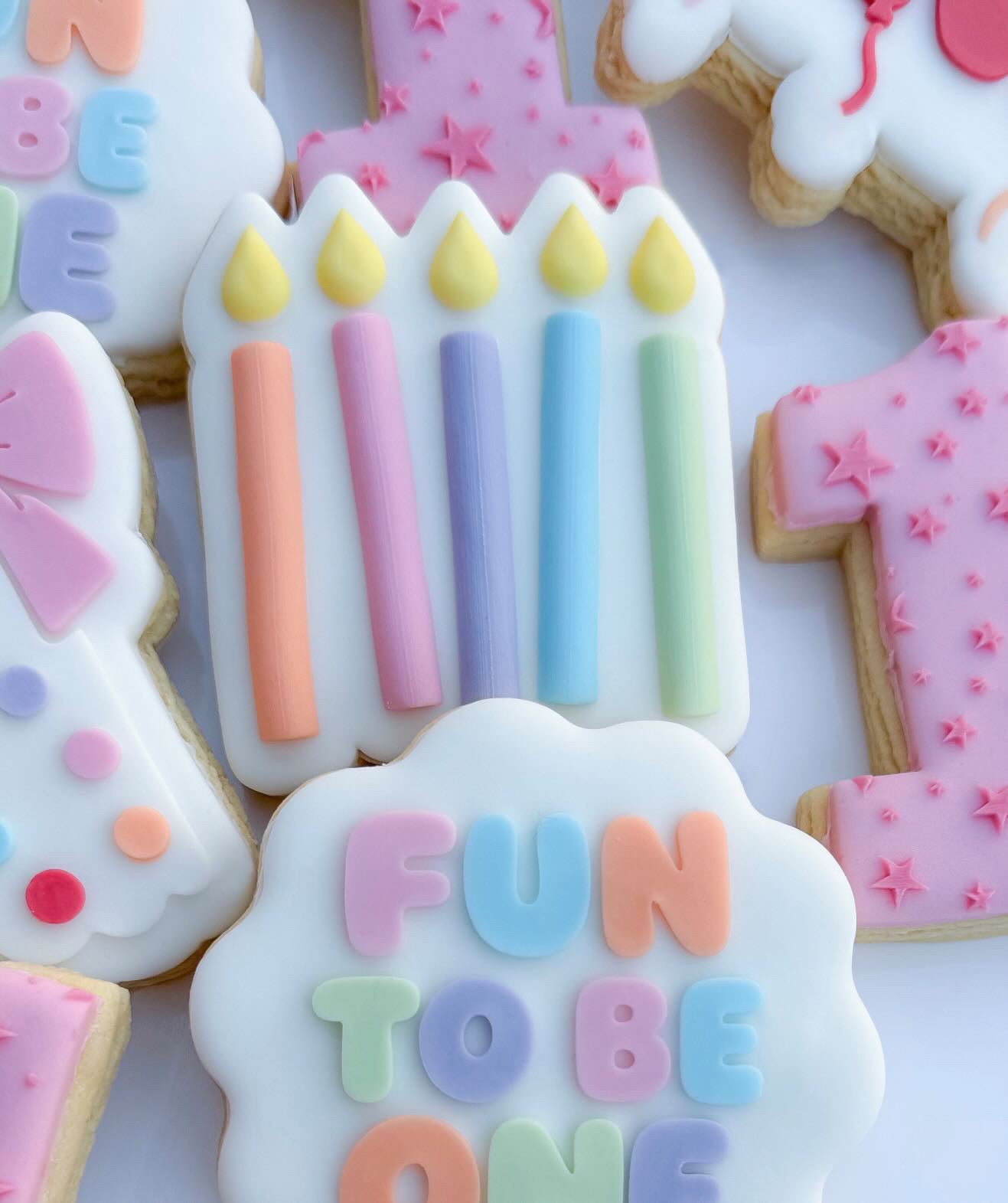 Candles Cookie Stamp & Cutter