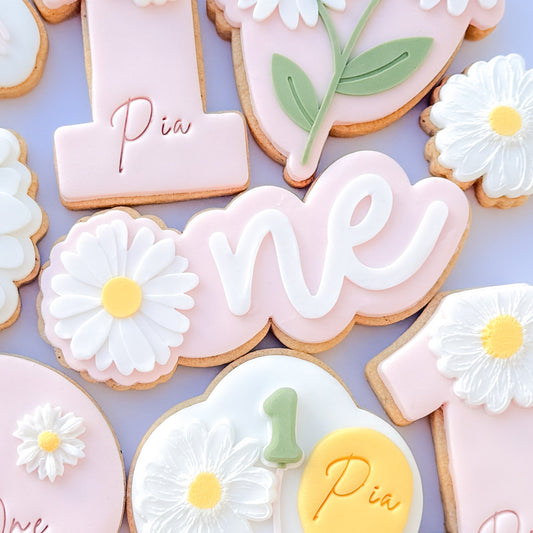 One Word Daisy Cookie Stamp & Cutter