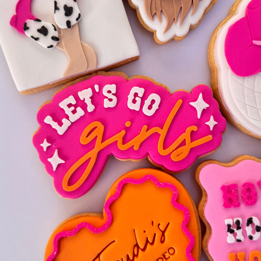 Let's Go Girls Cookie Stamp & Cutter