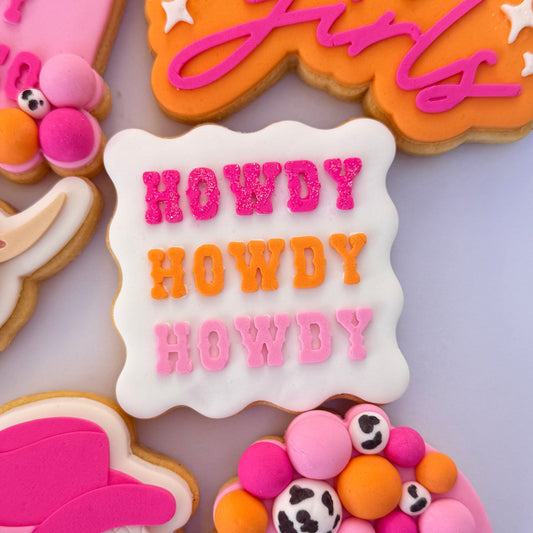 Howdy Howdy Howdy Cookie Stamp & Cutter