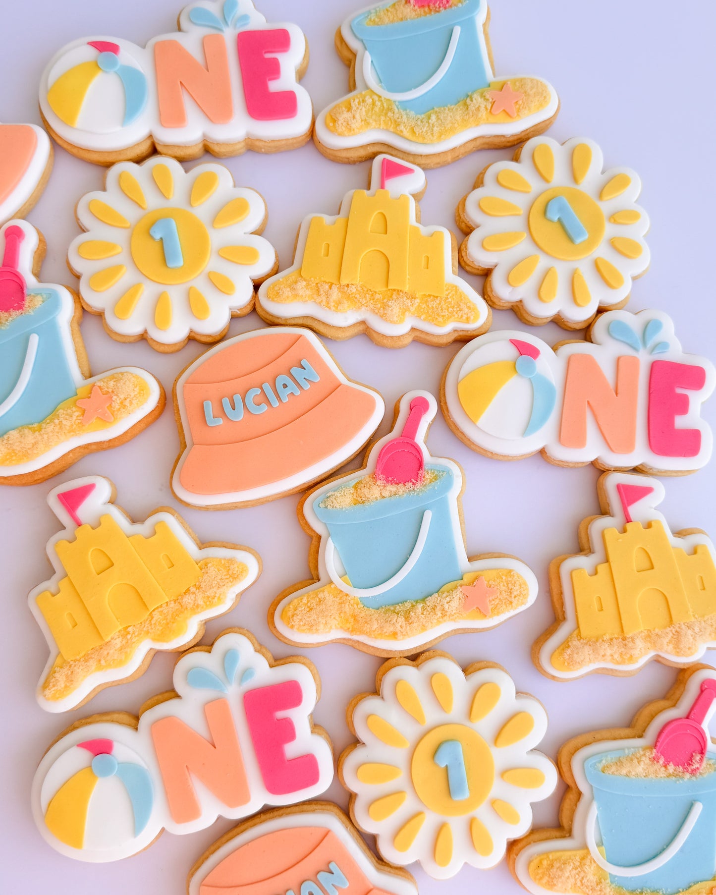 One with Beach Ball Cookie Stamp & Cutter