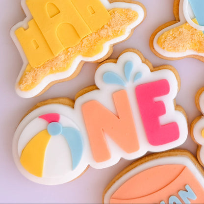 One with Beach Ball Cookie Stamp & Cutter