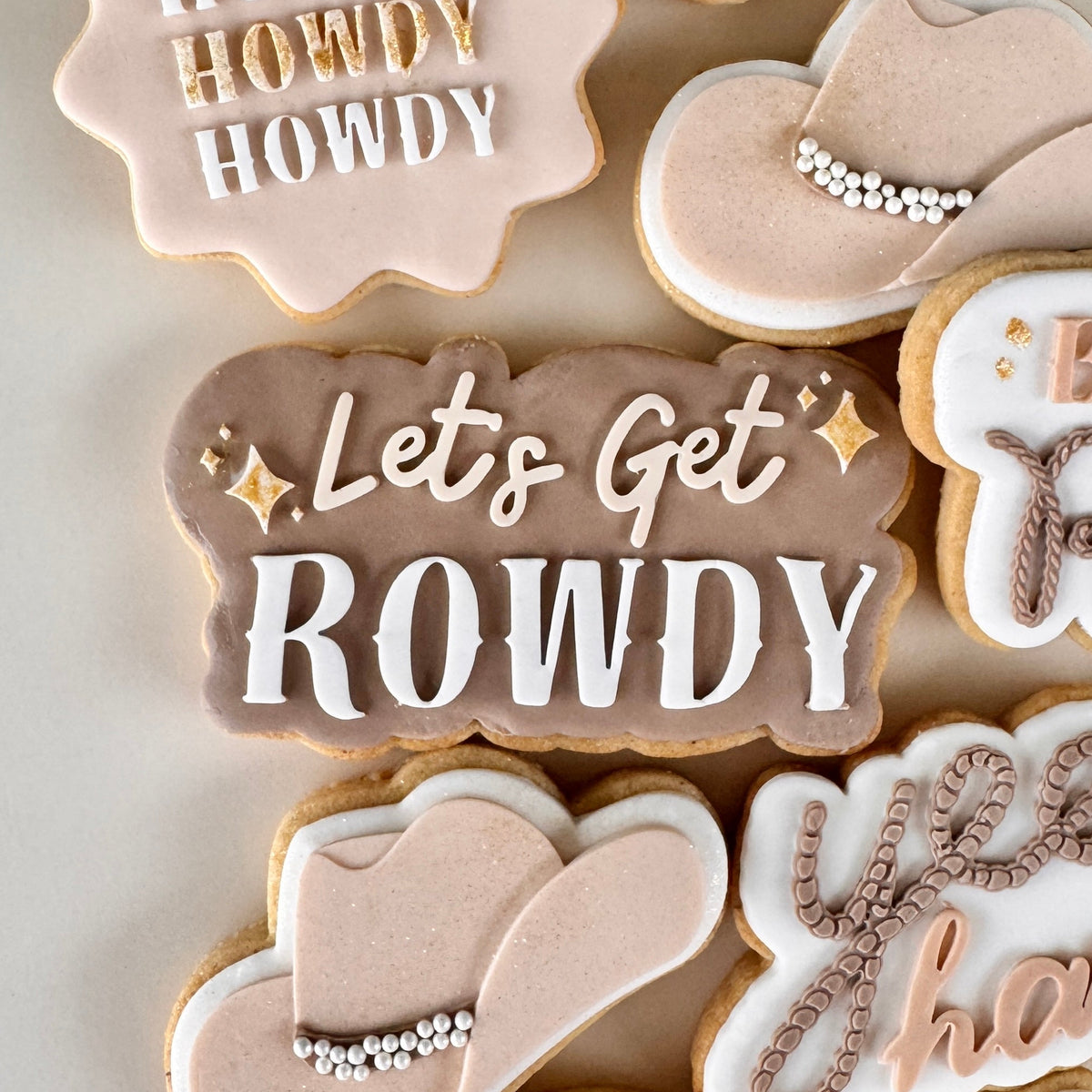 Let's Get Rowdy Cookie Stamp & Cutter