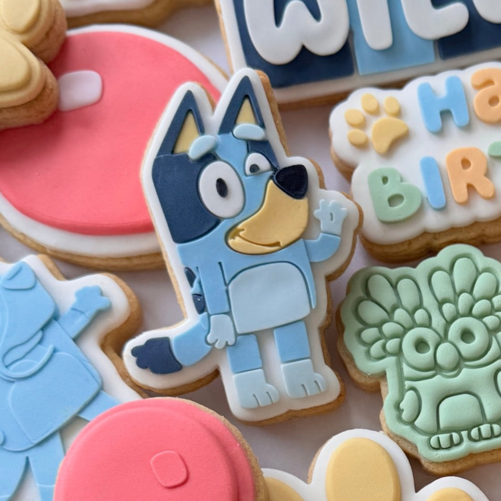 Blue Dog Cookie Stamp & Cutter
