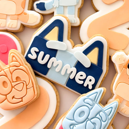 Custom Name Dog Face Cookie Stamp & Cutter