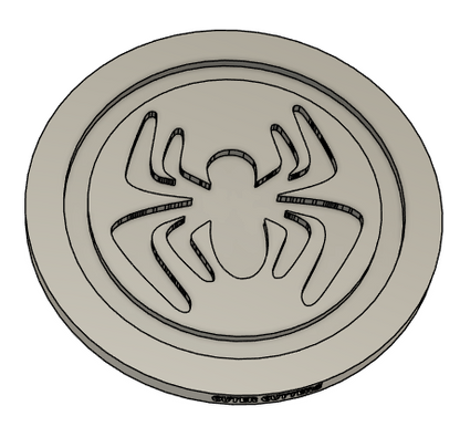 Spider Logo Cookie Stamp & Cutter