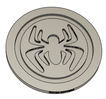 Spider Logo Cookie Stamp & Cutter