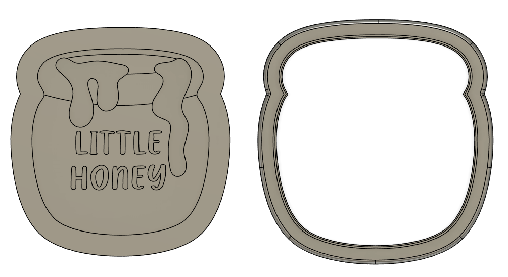 Little Honey Pot Cookie Stamp & Cutter