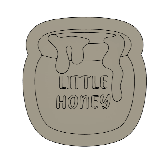 Little Honey Pot Cookie Stamp & Cutter