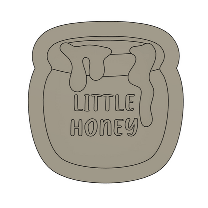Little Honey Pot Cookie Stamp & Cutter