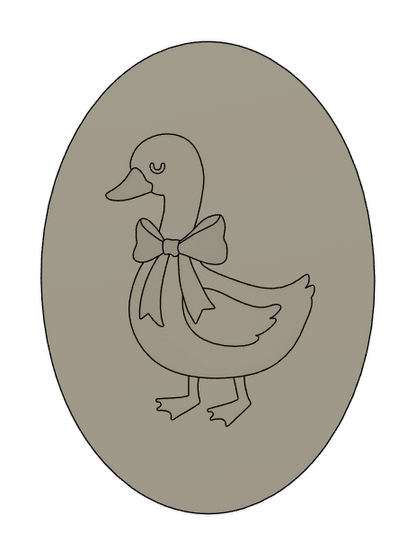Goose Cookie Stamp (Fits Frilly Border Oval)