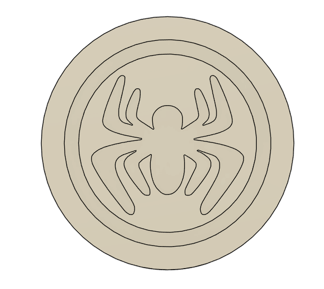 Spider Logo Cookie Stamp & Cutter