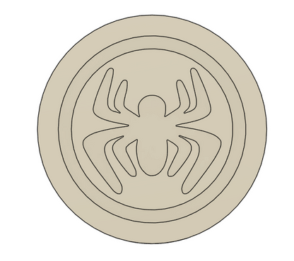 Spider Logo Cookie Stamp & Cutter