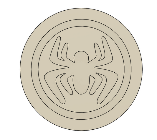 Spider Logo Cookie Stamp & Cutter