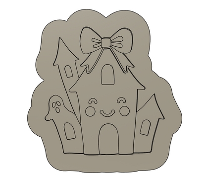 Set of 6 X Mini Halloween Cookie Stamps & Cutters