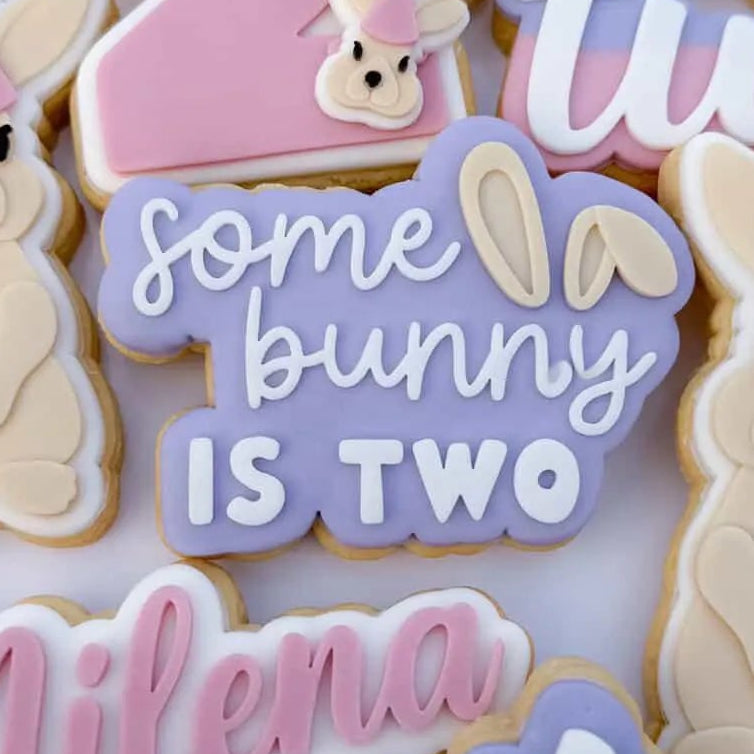 Some Bunny is Two Cookie Stamp & Cutter
