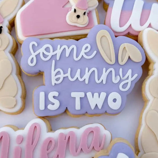 Some Bunny is Two Cookie Stamp & Cutter