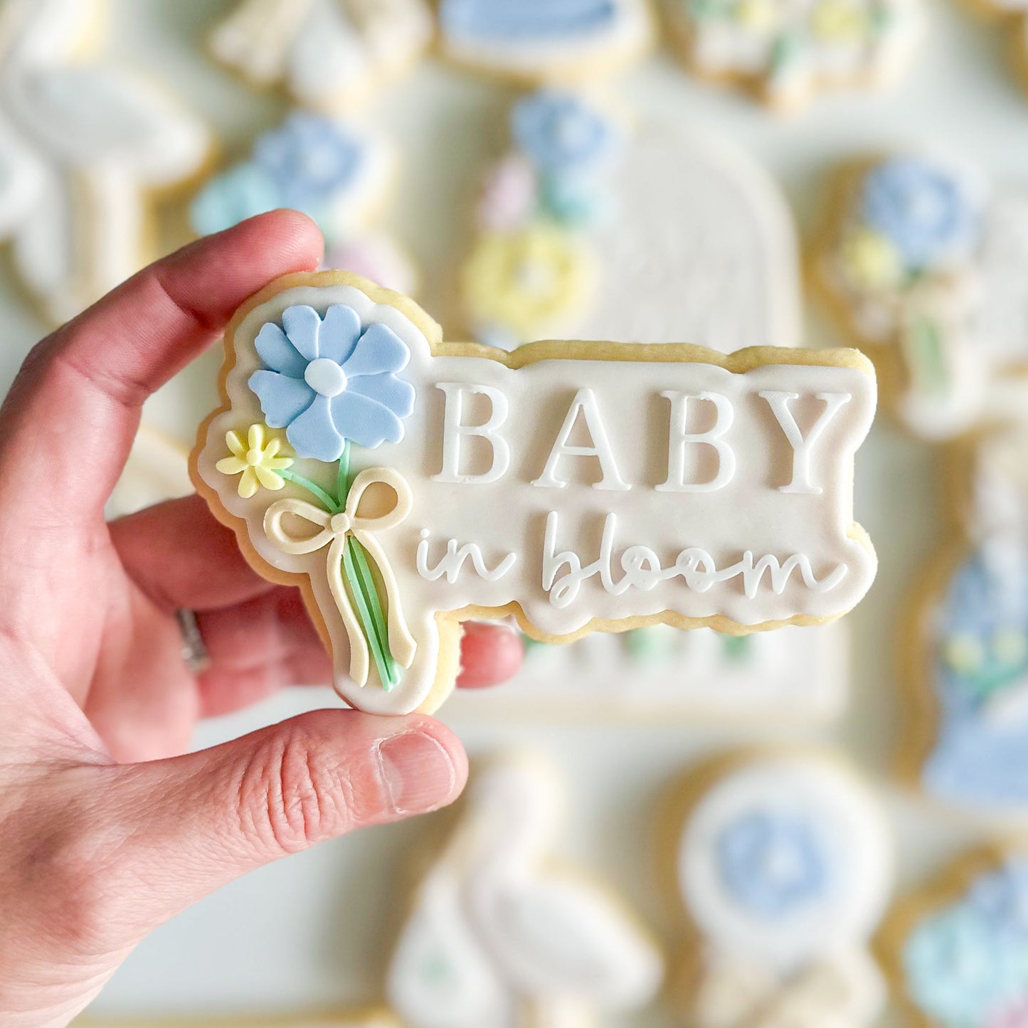 Baby in Bloom Cookie Stamp & Cutter
